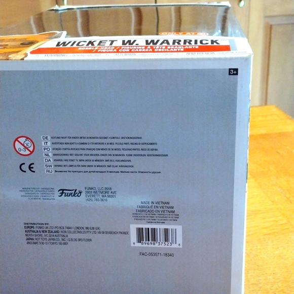 Large 10" Funko Pop WICKET W WARRICK #293 Star Wars Target Exclusive Bobble Head - Picture 7 of 9